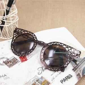 Unisex Metal Frame Round Shape Synthetic Resin..
