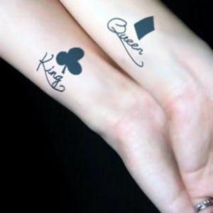Temporary Tattoo Sticker-king And Queen