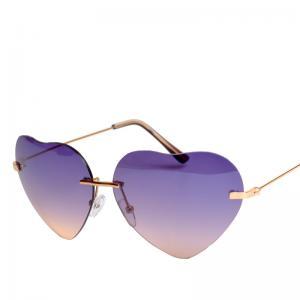 Heart Shape Synthetic Resin Lens Sunglasses With..
