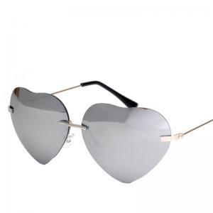 Heart Shape Synthetic Resin Lens Sunglasses With..