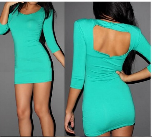 Fresh Sexy Backless Dress For Girls