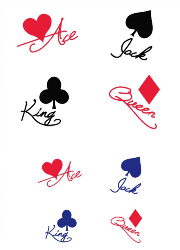 Chess King & Queen Sticker tattoo for couple.