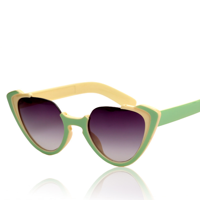 Plastic Frame D Shape Synthetic Resin Lens Sunglasses With Half Frame Design 052220
