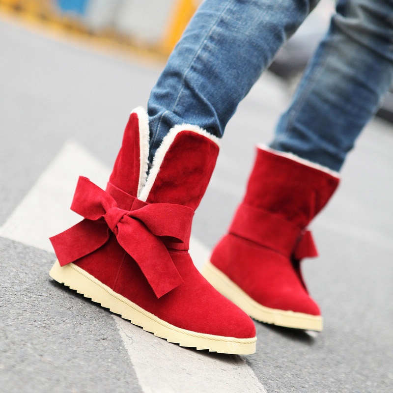 Cute Bowtie Boots For Winter on Luulla